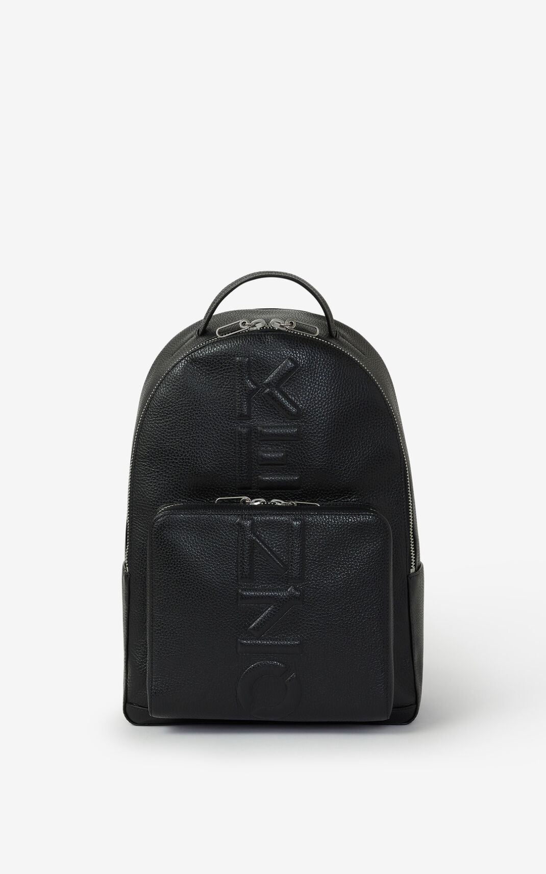 Kenzo Grained leather Backpack Black For Mens 9653LWDZS